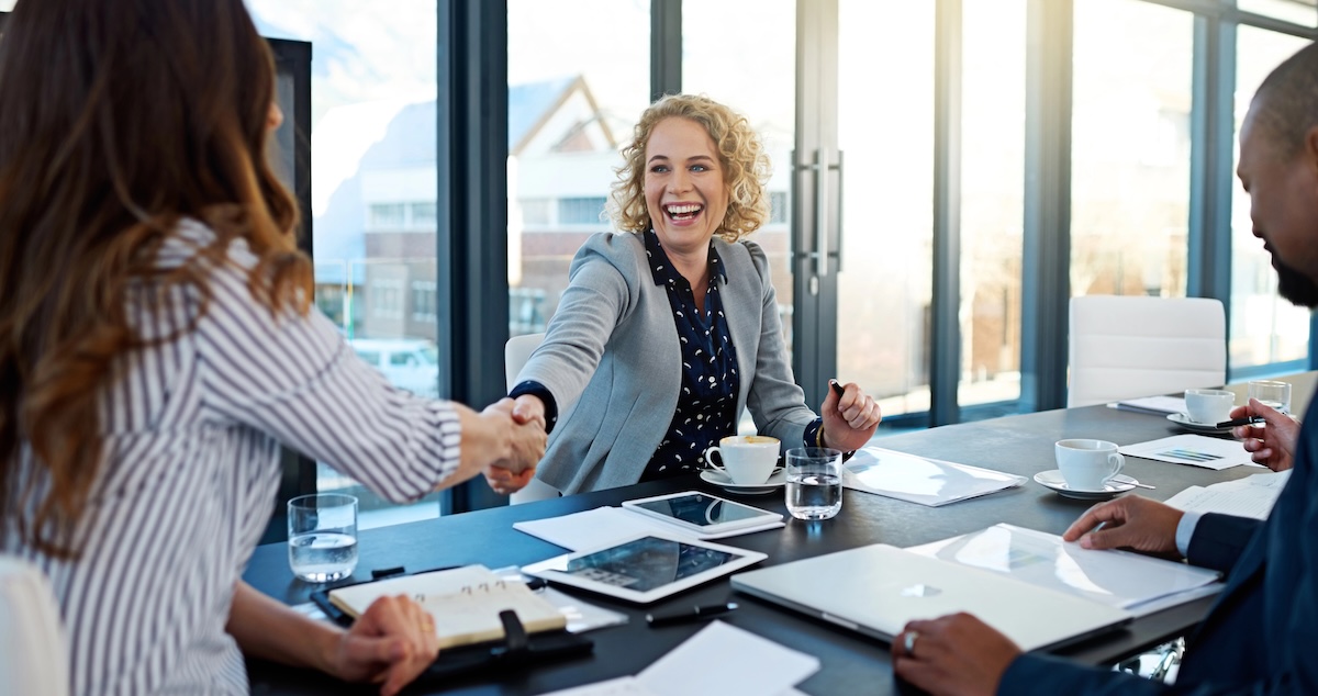 Woman in meeting